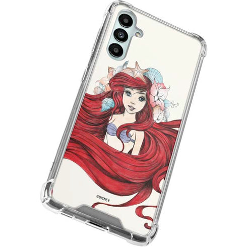 Disney The Little Mermaid Ariel Illustration Galaxy A14 5G Clear Case