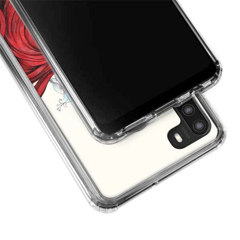 Disney The Little Mermaid Ariel Illustration Galaxy A21 Clear Case