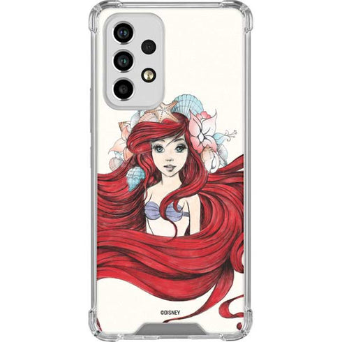 Disney The Little Mermaid Ariel Illustration Galaxy A53 5G Clear Case