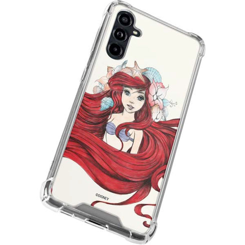 Disney The Little Mermaid Ariel Illustration Galaxy A54 5G Clear Case