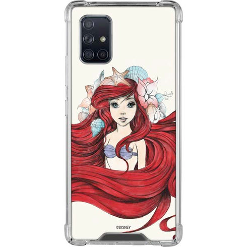 Disney The Little Mermaid Ariel Illustration Galaxy A71 5G Clear Case