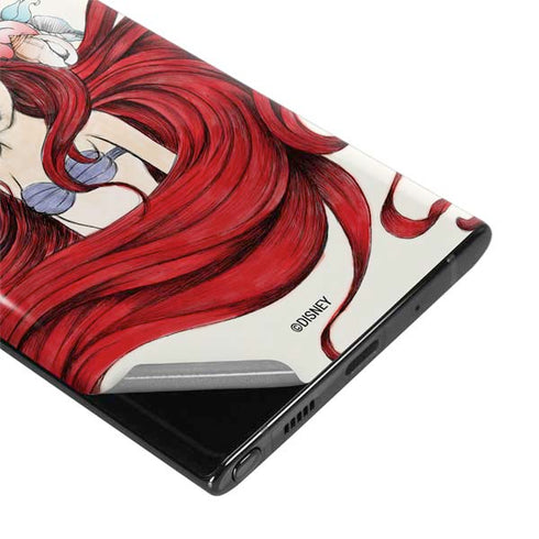 Disney The Little Mermaid Ariel Illustration Galaxy Note 10 Plus Skin