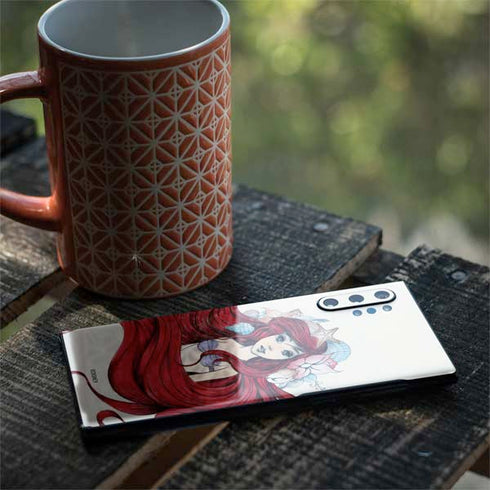 Disney The Little Mermaid Ariel Illustration Galaxy Note 10 Plus Skin