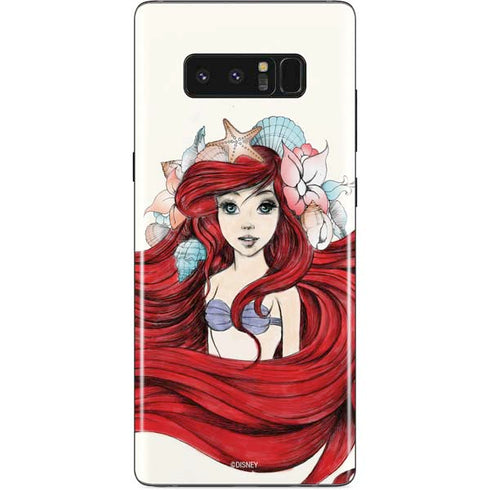 Disney The Little Mermaid Ariel Illustration Galaxy Note 8 Skin