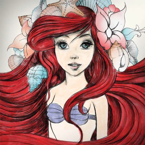 Disney The Little Mermaid Ariel Illustration Galaxy Note 8 Skin