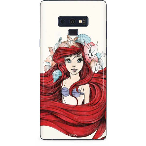 Disney The Little Mermaid Ariel Illustration Galaxy Note 9 Skin