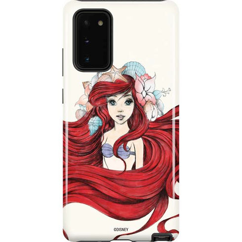 Disney The Little Mermaid Ariel Illustration Galaxy Note20 5G Pro Case