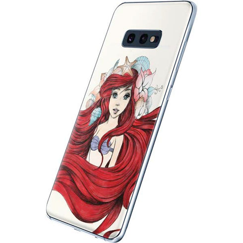 Disney The Little Mermaid Ariel Illustration Galaxy S10e Skin