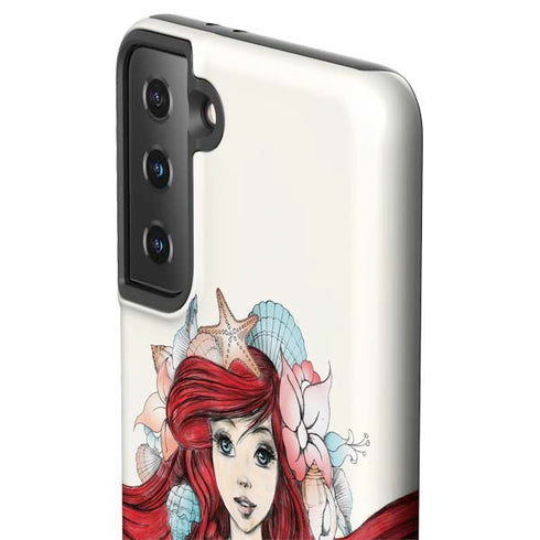 Disney The Little Mermaid Ariel Illustration Galaxy S21 FE Pro Case