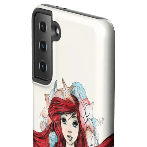 Disney The Little Mermaid Ariel Illustration Galaxy S21 Plus 5G Pro Case