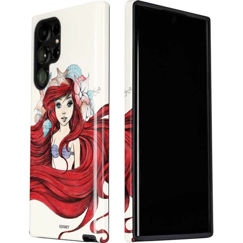 Disney The Little Mermaid Ariel Illustration Galaxy S22 Ultra Pro Case