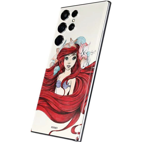 Disney The Little Mermaid Ariel Illustration Galaxy S22 Ultra Skin