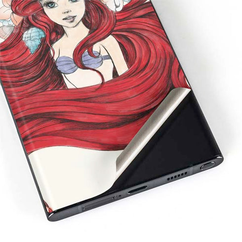 Disney The Little Mermaid Ariel Illustration Galaxy S22 Ultra Skin