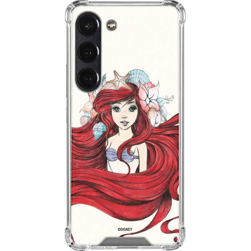 Disney The Little Mermaid Ariel Illustration Galaxy S23 Clear Case