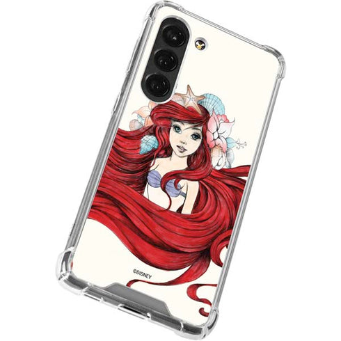 Disney The Little Mermaid Ariel Illustration Galaxy S23 Clear Case