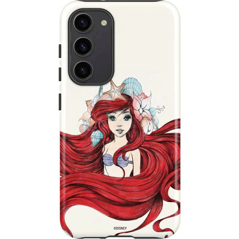 Disney The Little Mermaid Ariel Illustration Galaxy S23 Plus Pro Case