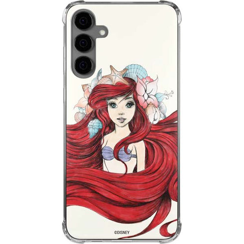 Disney The Little Mermaid Ariel Illustration Galaxy S24 Plus Clear Case