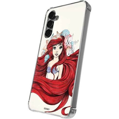 Disney The Little Mermaid Ariel Illustration Galaxy S24 Plus Clear Case