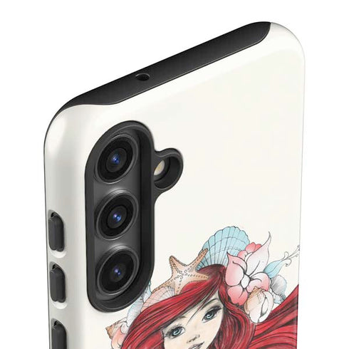 Disney The Little Mermaid Ariel Illustration Galaxy S24 Plus Impact Case