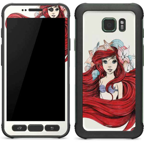 Disney The Little Mermaid Ariel Illustration Galaxy S7 Active Skin