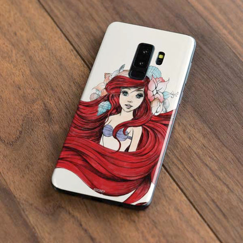 Disney The Little Mermaid Ariel Illustration Galaxy S9 Plus Skin