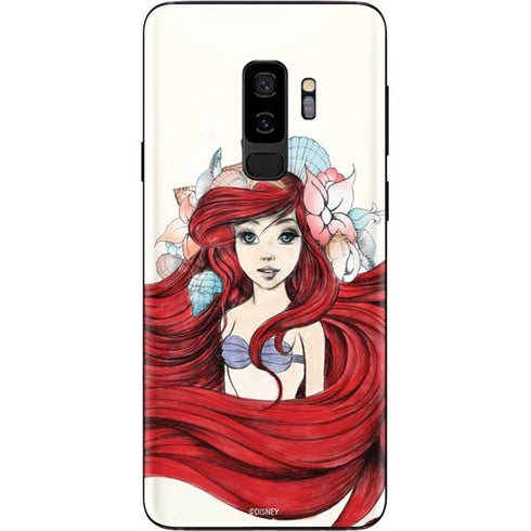 Disney The Little Mermaid Ariel Illustration Galaxy S9 Plus Skin