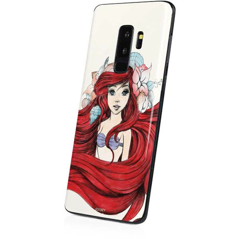 Disney The Little Mermaid Ariel Illustration Galaxy S9 Plus Skin