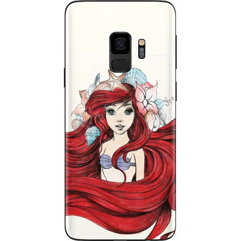 Disney The Little Mermaid Ariel Illustration Galaxy S9 Skin