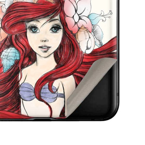 Disney The Little Mermaid Ariel Illustration Galaxy Z Flip Skin