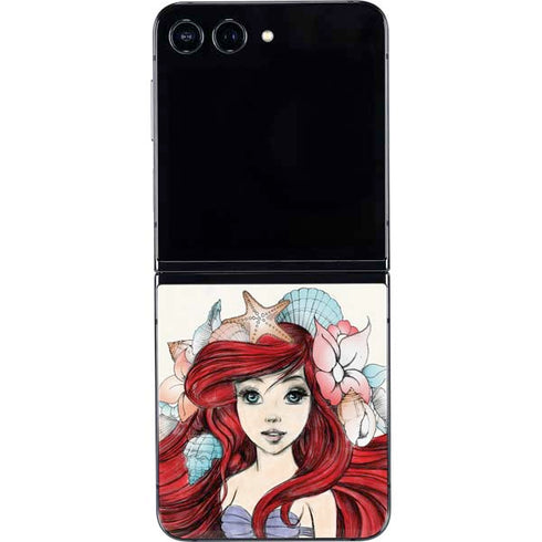 Disney The Little Mermaid Ariel Illustration Galaxy Z Flip5 5G Skin