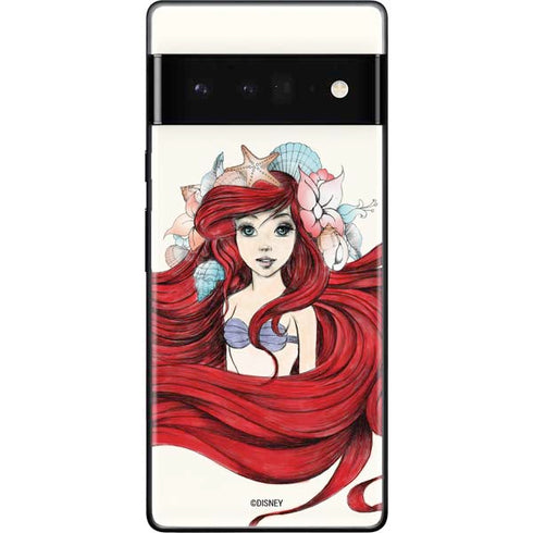 Disney The Little Mermaid Ariel Illustration Google Pixel 6 Pro Skin