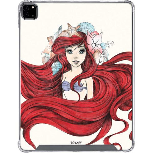 Disney The Little Mermaid Ariel Illustration iPad Pro 12.9in (2020) Clear Case