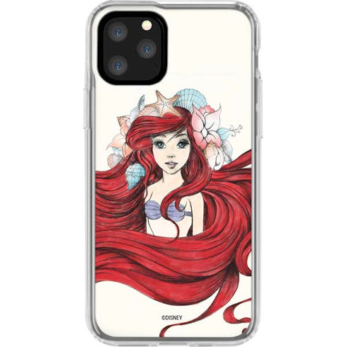 Disney The Little Mermaid Ariel Illustration iPhone 11 Pro Clear Case