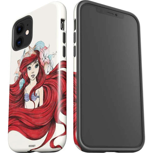 Disney The Little Mermaid Ariel Illustration iPhone 12 Impact Case