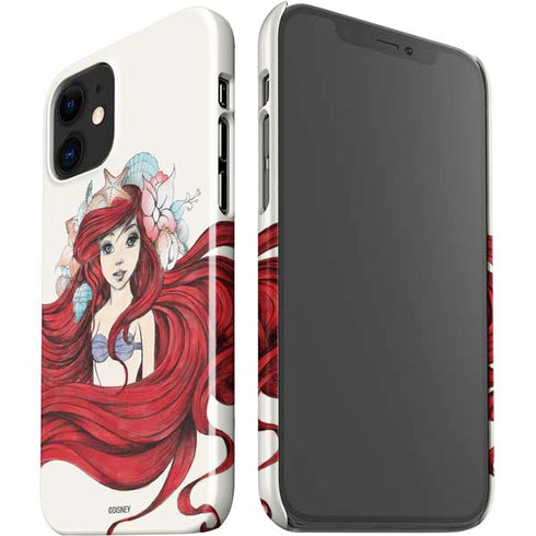 Disney The Little Mermaid Ariel Illustration iPhone 12 Mini Lite Case