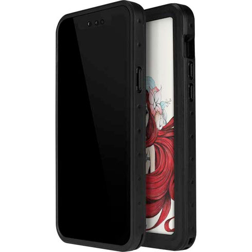 Disney The Little Mermaid Ariel Illustration iPhone 12 Mini Waterproof Case