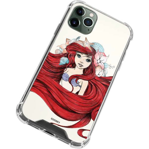 Disney The Little Mermaid Ariel Illustration iPhone 12 Pro Clear Case