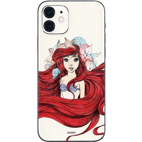Disney The Little Mermaid Ariel Illustration iPhone 12 Skin
