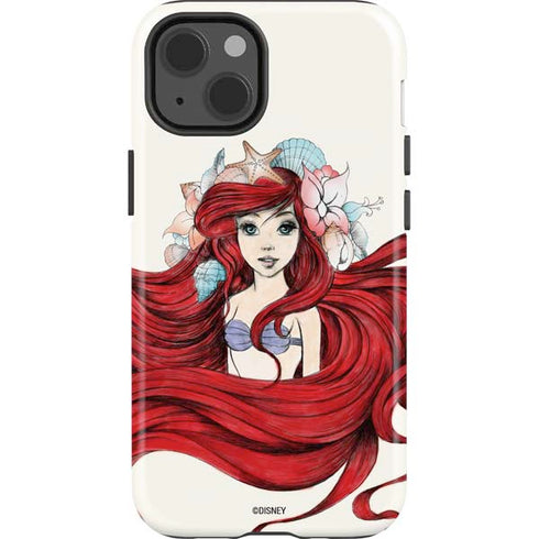 Disney The Little Mermaid Ariel Illustration iPhone 13 Impact Case