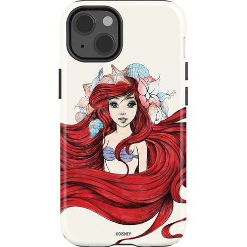 Disney The Little Mermaid Ariel Illustration iPhone 14 Impact Case