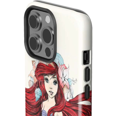 Disney The Little Mermaid Ariel Illustration iPhone 14 Pro Impact Case