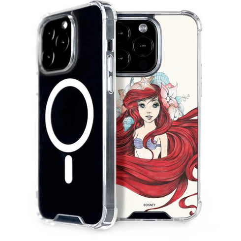 Disney The Little Mermaid Ariel Illustration iPhone 15 Pro MagSafe Case
