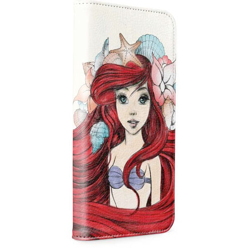 Disney The Little Mermaid Ariel Illustration iPhone 15 Pro Folio Case