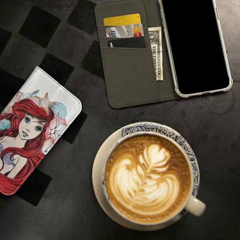 Disney The Little Mermaid Ariel Illustration iPhone 15 Pro Folio Case