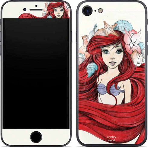 Disney The Little Mermaid Ariel Illustration iPhone 8 Skin