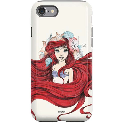 Disney The Little Mermaid Ariel Illustration iPhone SE (2nd & 3rd Gen) Pro Case