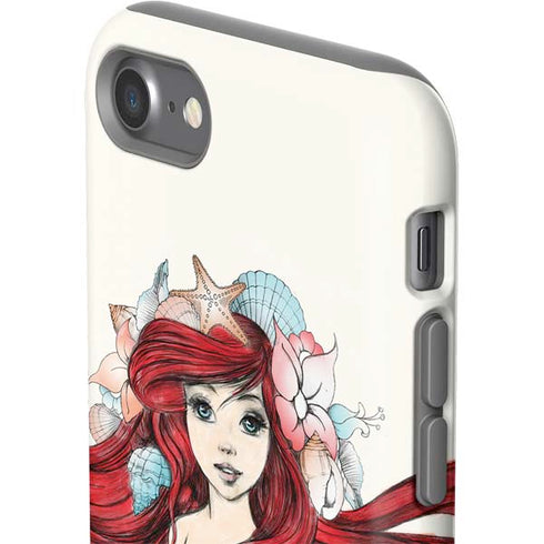 Disney The Little Mermaid Ariel Illustration iPhone SE (2nd & 3rd Gen) Pro Case