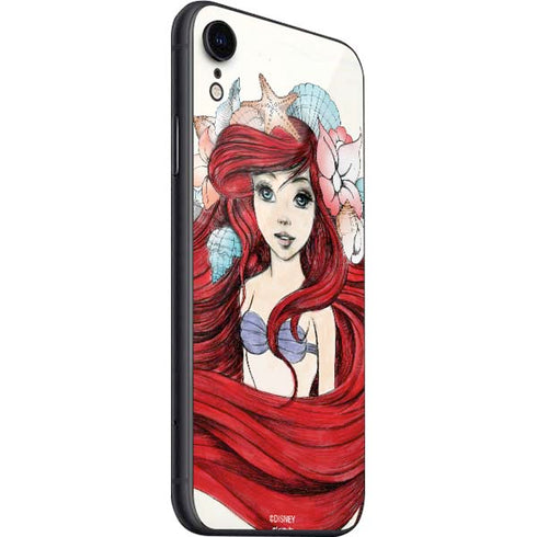 Disney The Little Mermaid Ariel Illustration iPhone SE (2nd & 3rd Gen) Skin