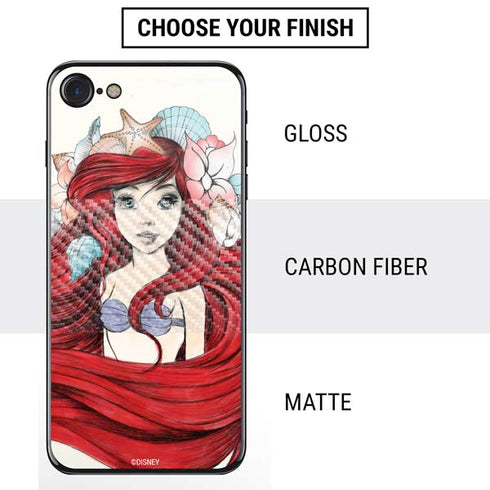 Disney The Little Mermaid Ariel Illustration iPhone SE (2nd & 3rd Gen) Skin