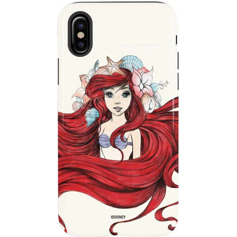 Disney The Little Mermaid Ariel Illustration iPhone X Pro Case